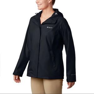 Womens Columbia XS black raincoat